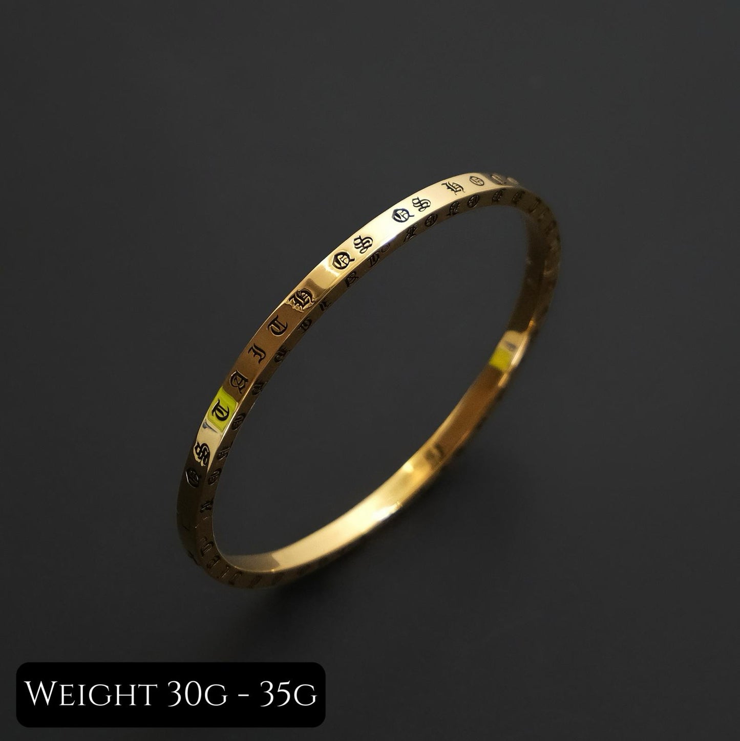 Legacy Black Gold Bangle