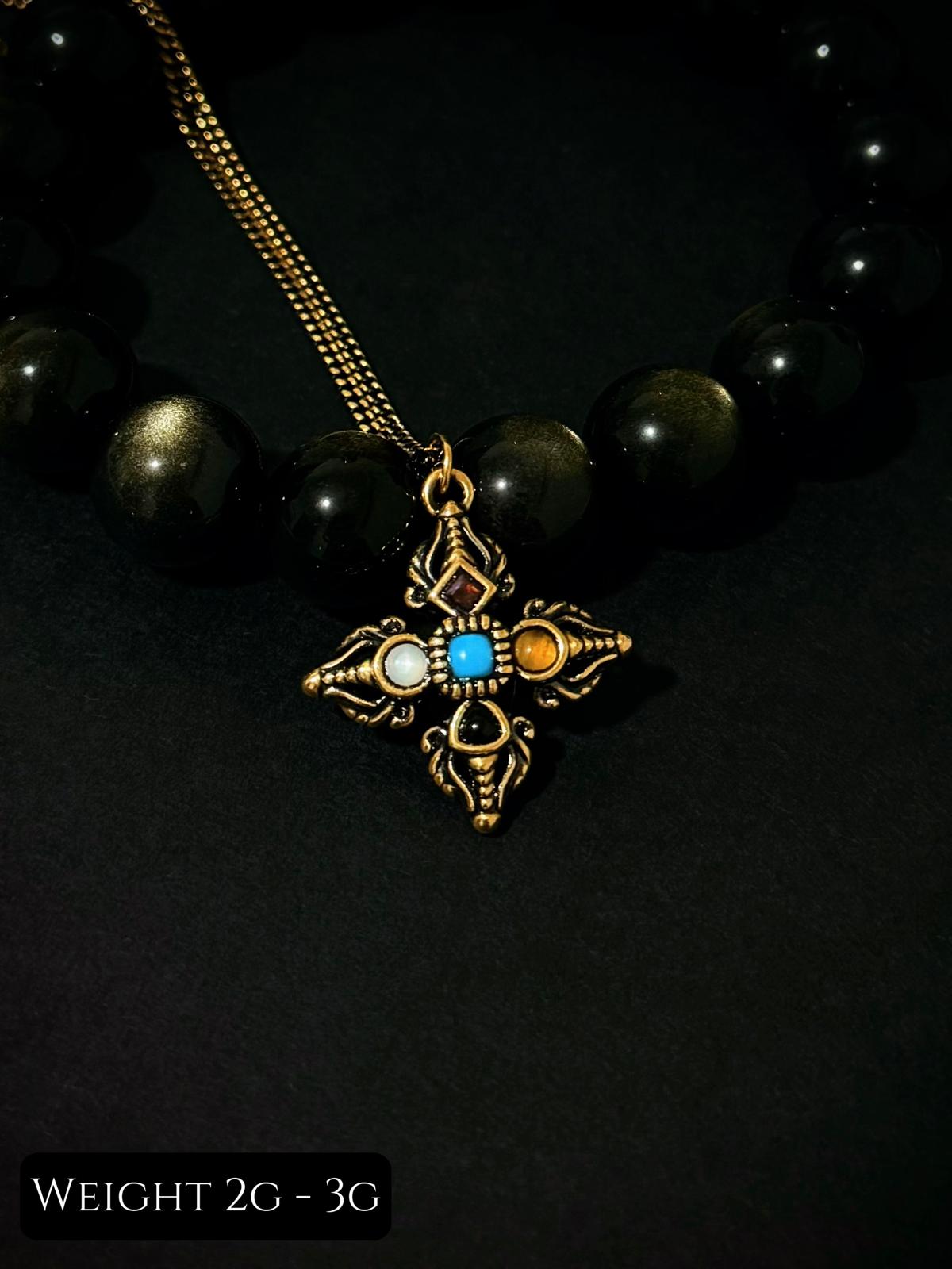 Heritage Black Gold Pendant