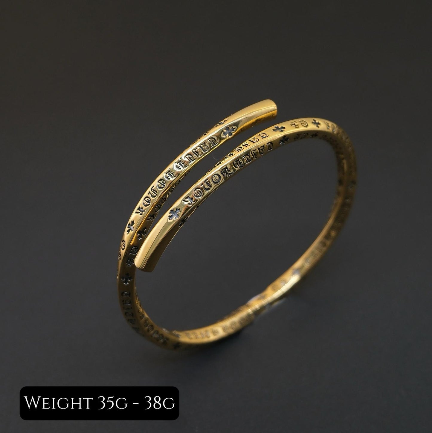 Insignia Black Gold Cuff