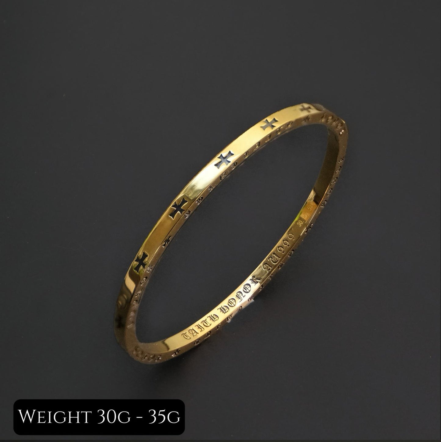 Signature Black Gold Bangle
