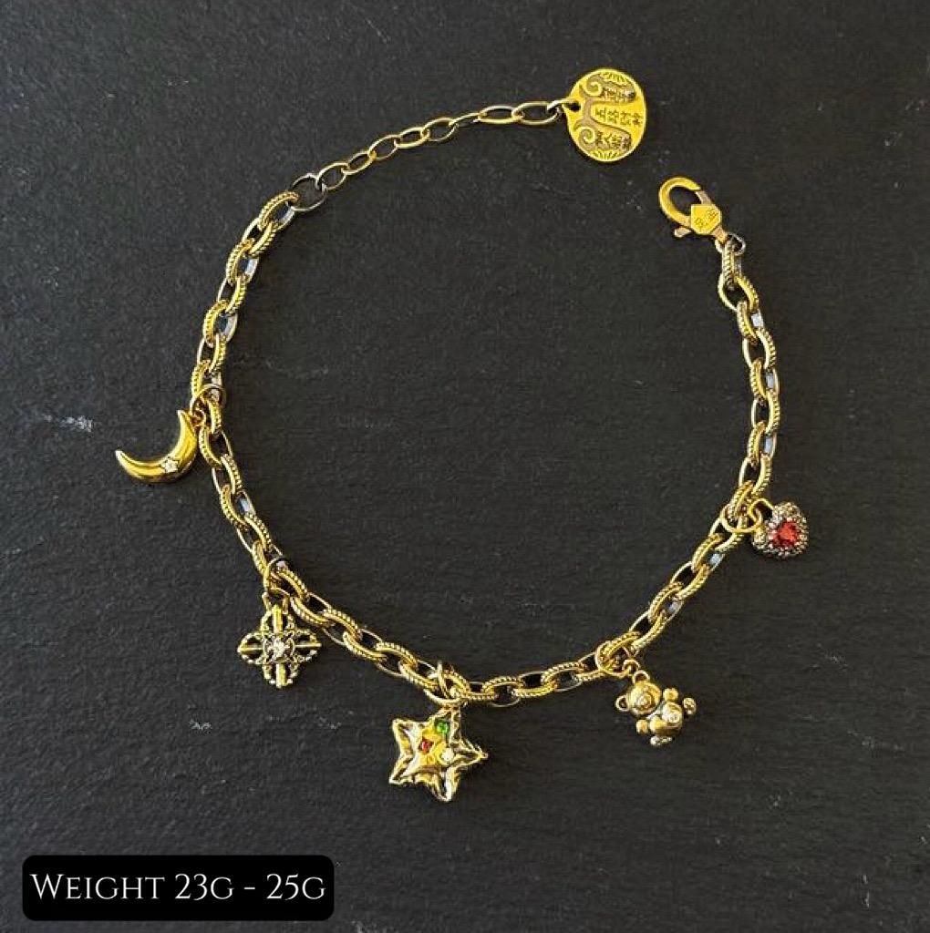 Starlight Bear Black Gold Bracelet