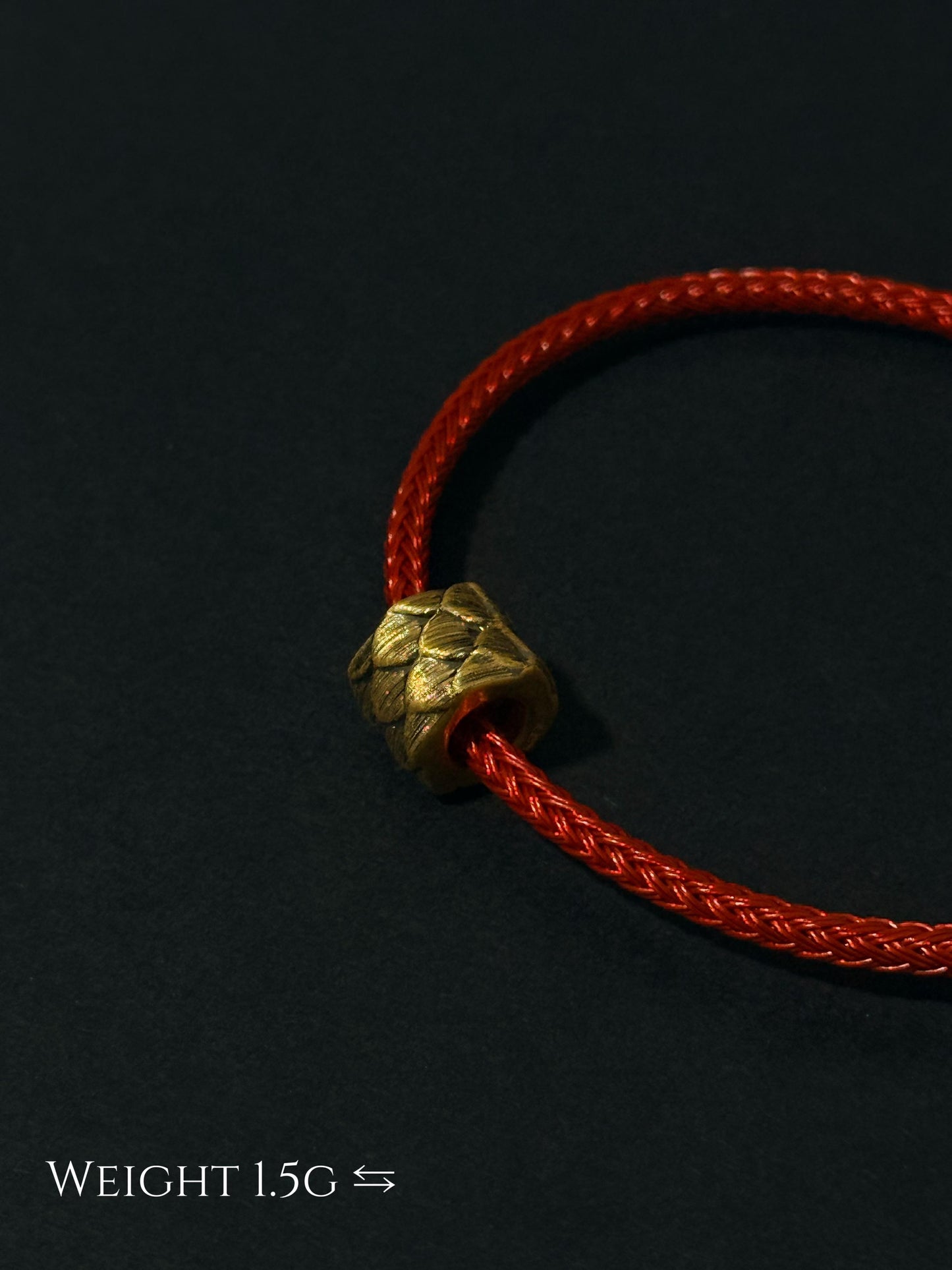 Dragon Scale Black Gold Charm 龙鳞
