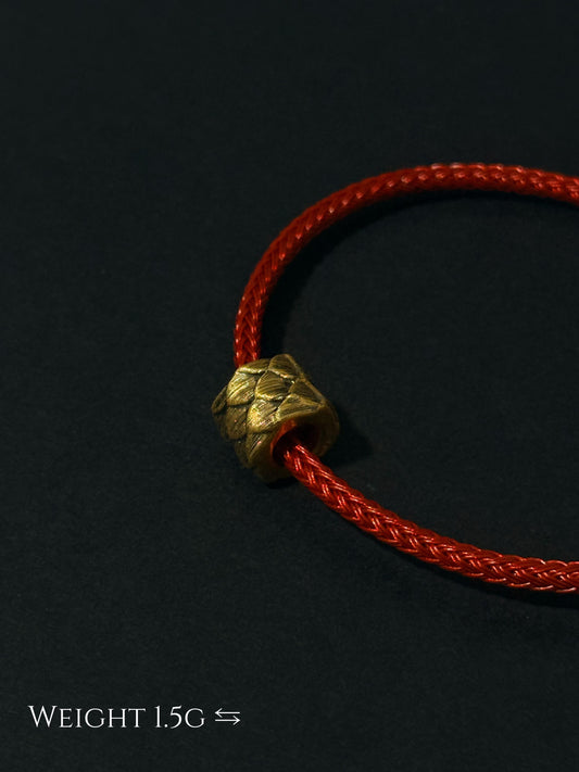Dragon Scale Black Gold Charm 龙鳞