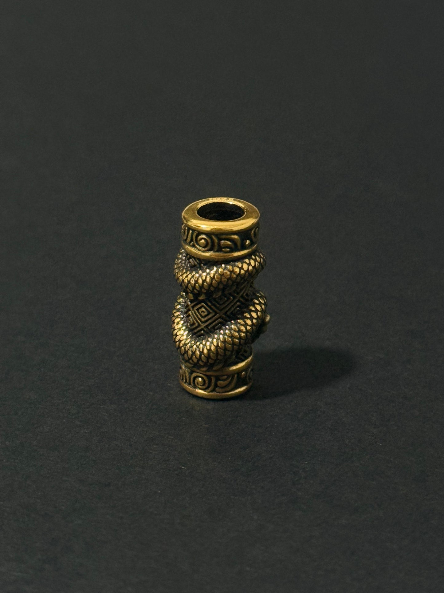 Fortune Dragon Black Gold Charm 富贵龙