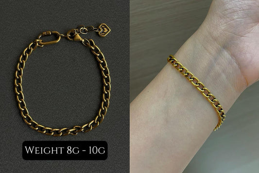 Classic Cuban Black Gold Bracelet