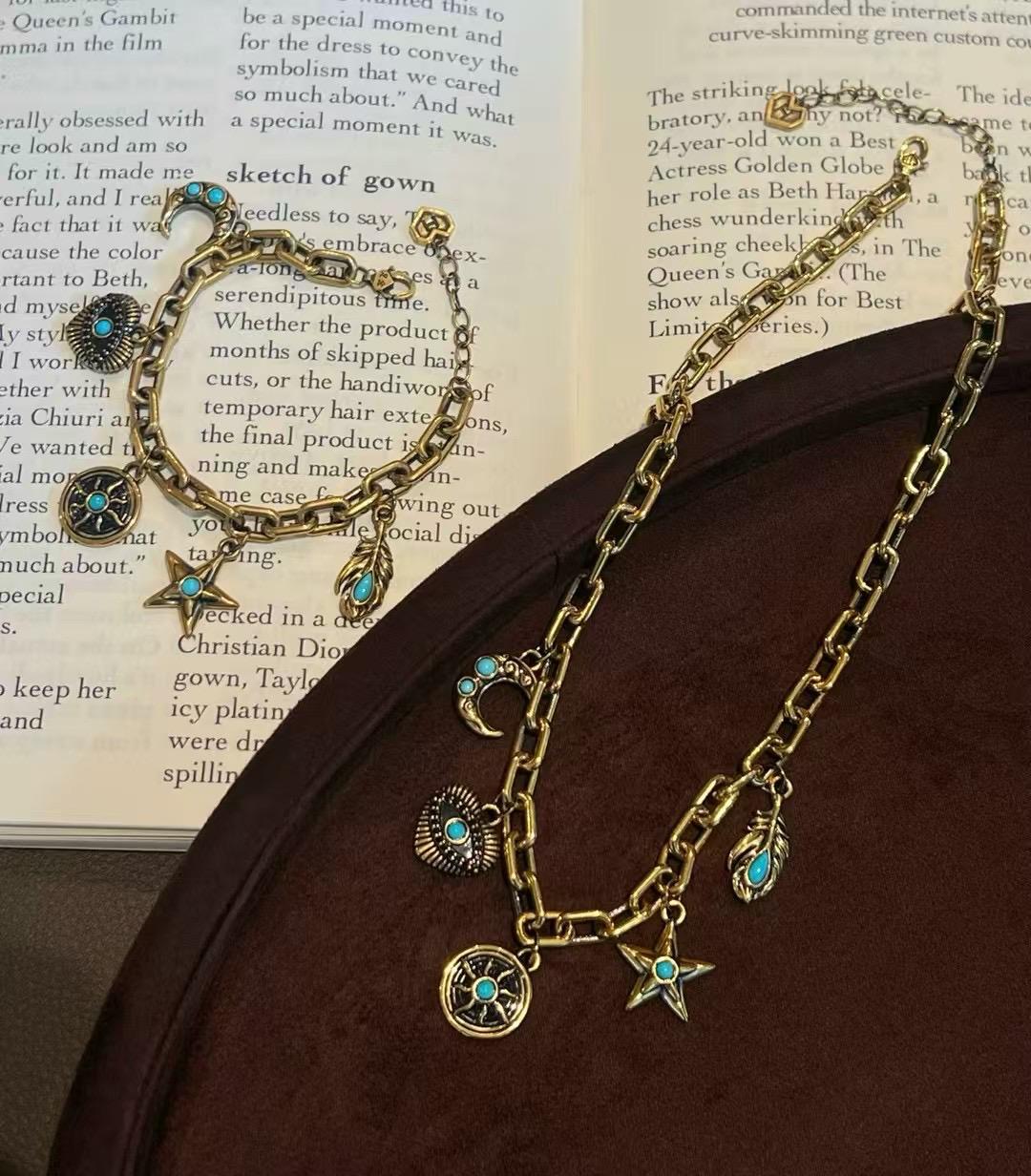 Bohemian Turquoise Black Gold Bracelet